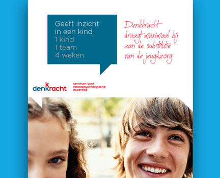 Denkkracht folder en presentatie met infographics